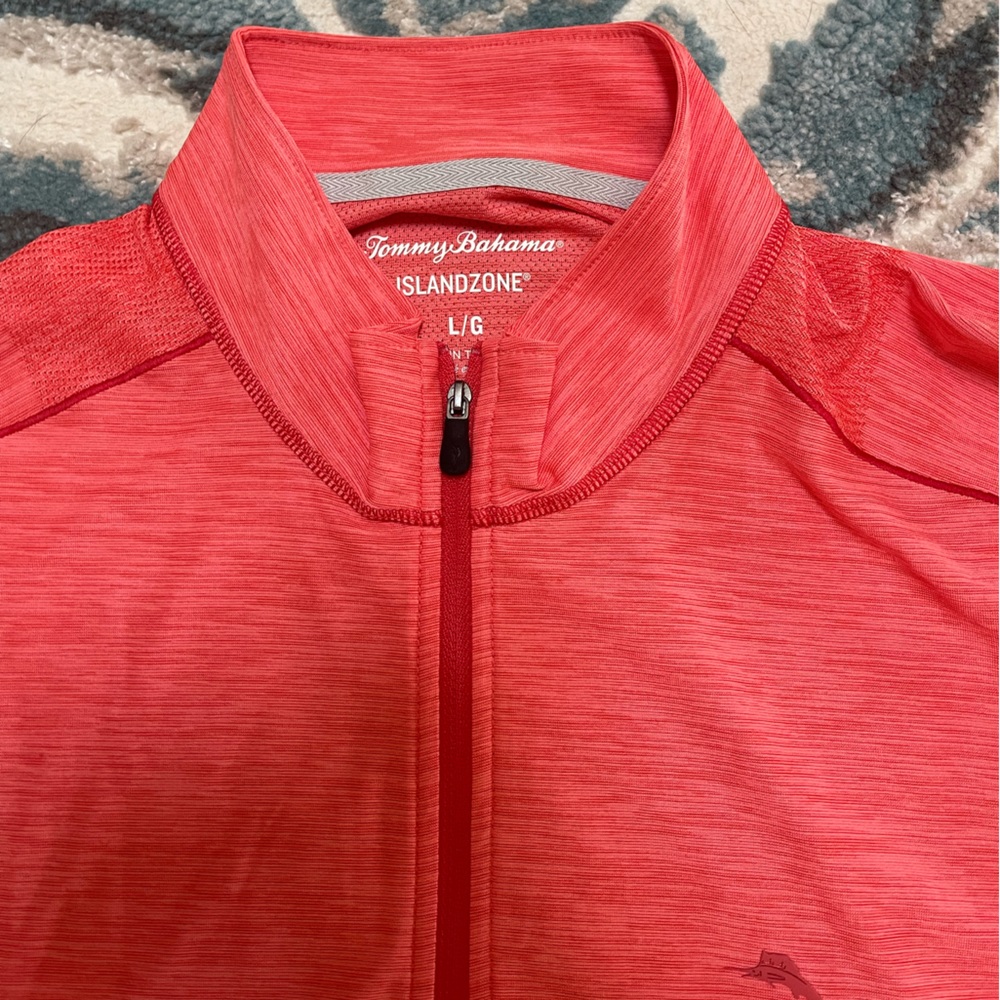 Tommy Bahama Island Zone Sz L  long sleeve quarter zip
